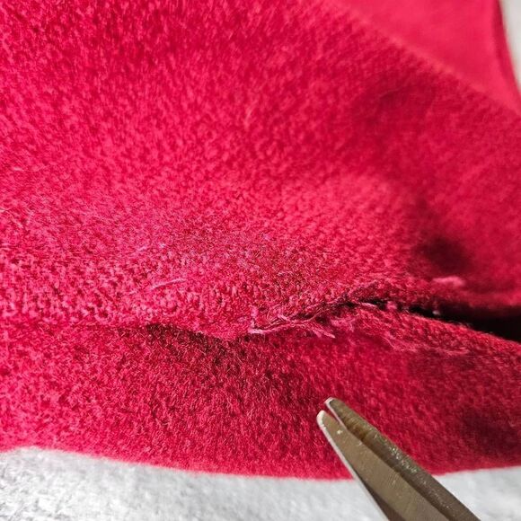 Vintage Woolrich Jacket Mens Medium Red Cruiser Wool Heavyweight Button Up Shirt - Picture 6 of 11